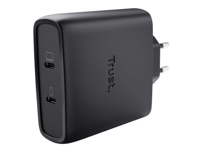 Trust : MAXO 100W 2P USB-C GAN CHARGER BLK