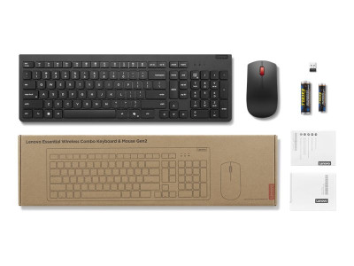 Lenovo : LENOVO ESSENTIAL WIRELESS KEYBOARD et MOUSE COMBO GEN2 fr
