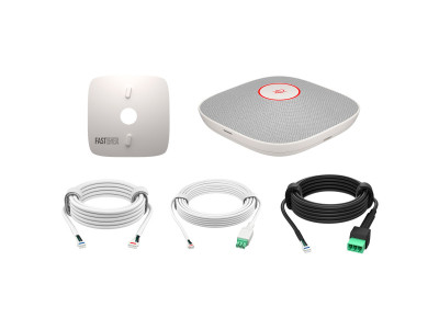 HP - Poly : HP POLY STUDIO A2 WHITE TABLE MICROPHONE W/ MOUNTING PLATE I/O