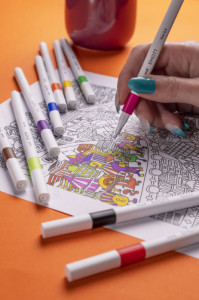 uni-ball Feutre EMOTT, étui carton de 16 pièces