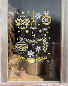 uni-ball Marqueur craie Chalk marker, coffret Noël SCANDI