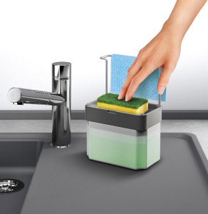 metaltex Distributeur de savon Spongetex, 0,75 L, plastique