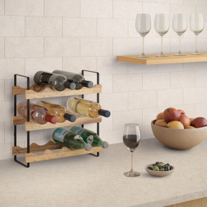metaltex Porte-bouteilles York LAVA, 3 niveaux