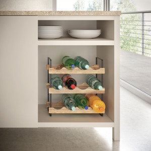 metaltex Porte-bouteilles York LAVA, 3 niveaux