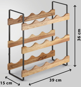 metaltex Porte-bouteilles York LAVA, 3 niveaux