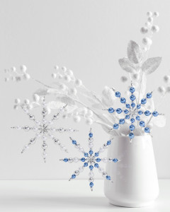 folia Kit d'étoiles en perles, 340 pièces, bleu/argent/blanc