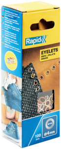Rapid Oeillet, diamètre: 4 mm, dans un carton, assorti