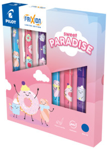 PILOT Stylo roller FRIXION BALL 07 Fancy Winter, wallet de 6