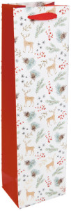 sigel Sac cadeau de Noël pour bouteille Charmful Christmas