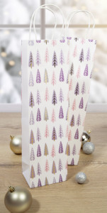 sigel Sac cadeau pour bouteille Pine Trees