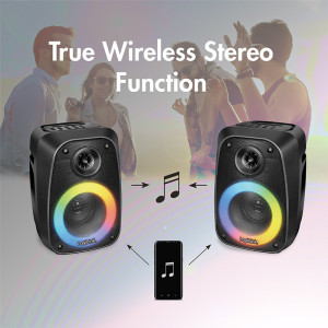 LogiLink Haut-parleur BT 5.0 TWS, 5 égalisations, noir