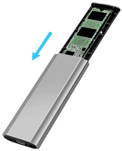 LogiLink USB 3.2 Festplattengehäuse, SSD, M.2 NVMe, 10 Gbps