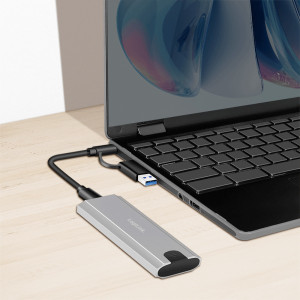 LogiLink USB 3.2 Festplattengehäuse, SSD, M.2 NVMe, 10 Gbps