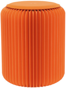 PAPERFLOW Faltbarer Hocker Flexistool, Höhe 420 mm, orange