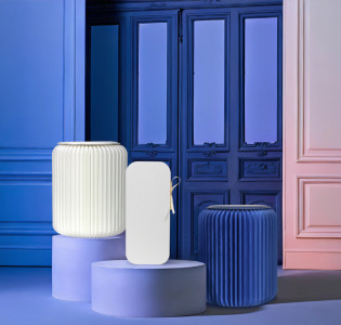 PAPERFLOW Faltbarer Hocker Flexistool, Höhe 420 mm, blau