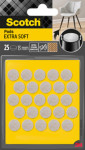 Restposten: Scotch Filzgleiter Pads EXTRA SOFT, 13 mm, beige