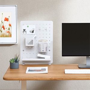 LogiLink Organiseur de bureau avec panneau perforé, blanc