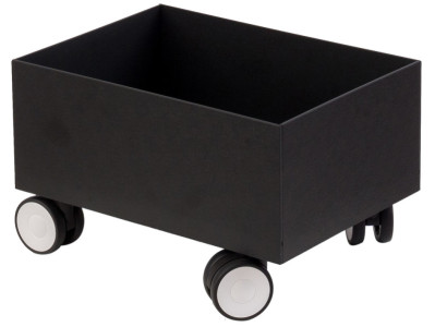 PAPERFLOW Rollsockel für 1 Wertstoffsammelbox, schwarz