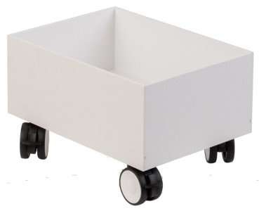 PAPERFLOW Rollsockel für 2 Wertstoffsammelboxen, weiß