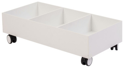 PAPERFLOW Rollsockel für 2 Wertstoffsammelboxen, weiß