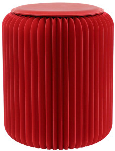 PAPERFLOW Faltbarer Hocker Flexistool, Höhe 420 mm, braun