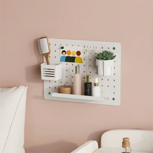 LogiLink Organiseur de bureau avec panneau perforé, blanc