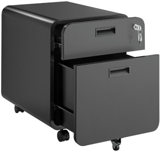 LogiLink Caisson mobile, 2 tiroirs, noir