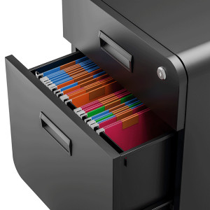 LogiLink Caisson mobile, 2 tiroirs, noir