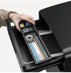 LogiLink Caisson mobile, 2 tiroirs, noir