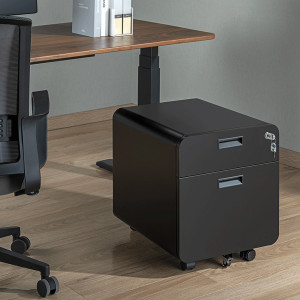 LogiLink Caisson mobile, 2 tiroirs, noir