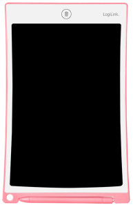 LogiLink Ardoise LCD pour enfants, 10 pouces, rose