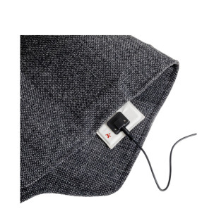 Montandor Couverture chauffante à infrarouge, gris foncé