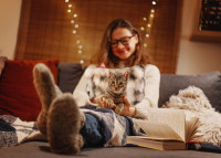 Montandor Coussin chauffant avec Heat Pad, peluche, taupe