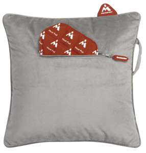 Montandor Coussin chauffant avec Heat Pad, velours, marron