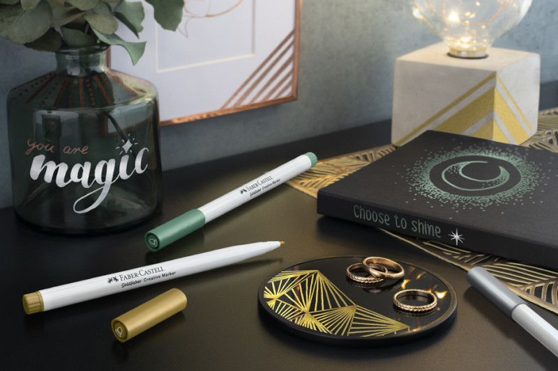 FABER-CASTELL Creative Marker GOLDFABER, blister de 3