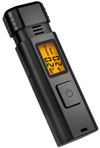 LogiLink Éthylotest, avec écran LCD, noir