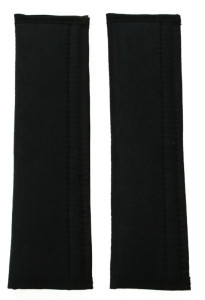 IWH KFZ-Gurtpolster Alcantara, schwarz, 2er Set