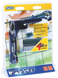 Rapid Pince à grillage FP222, incl. 200 agrafes VR22, bleu