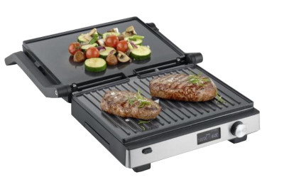 SEVERIN 3-in-1 Kontaktgrill SEVINI Flex, silber/schwarz