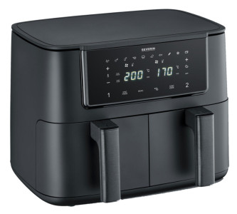 SEVERIN Doppel-Heißluft-Fritteuse FR 2463, 2 x 4 Liter