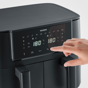 SEVERIN Doppel-Heißluft-Fritteuse FR 2463, 2 x 4 Liter