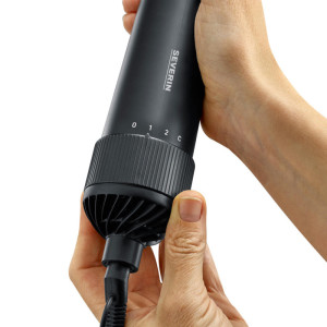 SEVERIN Warmluftlockenbürste WL 0241, anthrazit / schwarz