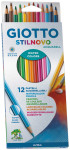 GIOTTO Crayon de couleur STILNOVO ACQUARELL, étui de 12