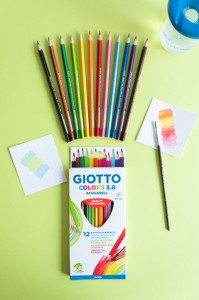 GIOTTO Crayon de couleur COLOR 3.0 ACQUARELL, étui de 12