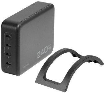 LogiLink USB-C Tisch-Ladegerät, 4x Port, GaN, 240 Watt