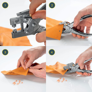 Rapid Pince à oeillets RP05, puissance: 30 feuilles, acier