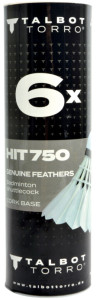 TALBOT torro Badmintonball Hit 750, slow, weiß