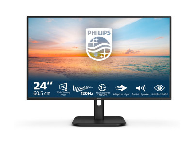 Philips : 24E1N1200A 23.8IN IPS FHD 120HZ 300CD/HDMI/DP