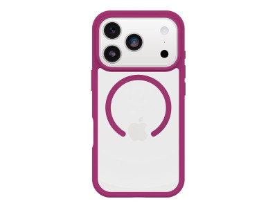 OtterBOX : OB REACT MAGSAFE APPLE IPHONE 17 PRO ROSE CRYSTAL CLEAR/PINK