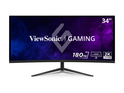 Viewsonic : 34IN CV VA QHD 180HZ/250CD/ 2HDMI/2DP/HP/HAS